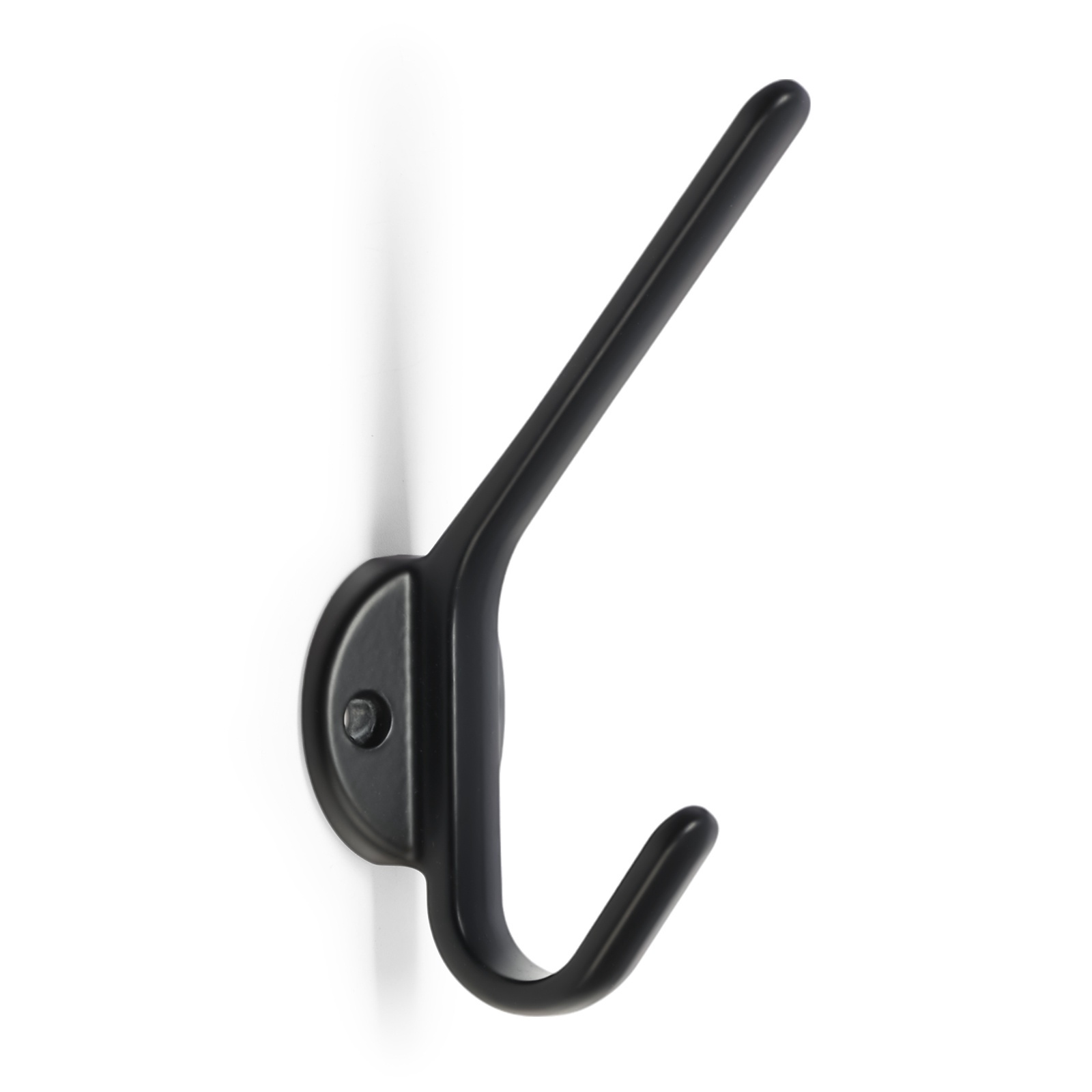 Крючок 2-х рожковый черный Tkd030