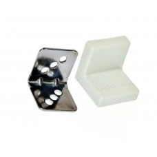 GRANDIS Уголок металлический + накладка 25*25 белый