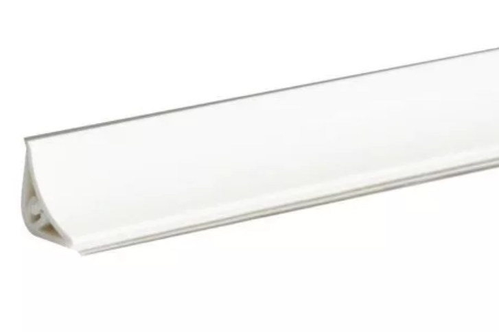 KORNER мини-бортик для столешниц 15*15*3000мм, LB-15 Белый блеск 20-15-0-6056 (углы 6056)