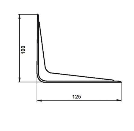 консоль серебро 125х100