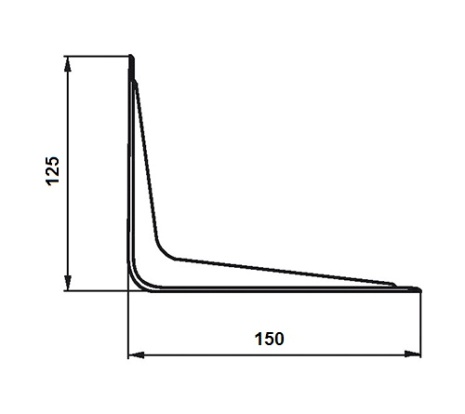 консоль белый 150х125
