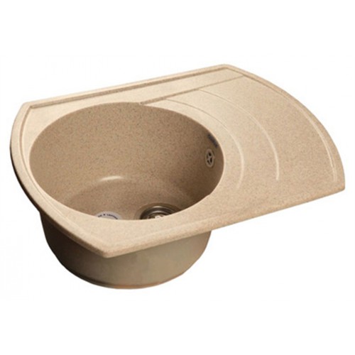 Мойка Granfest Rondo R650 песочный 639х488мм
