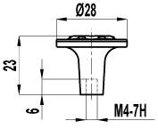 ВЛ FB-019  ручка-грибок золото/эмаль бруно T475 SALE