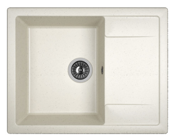 Мойка Dr. Gans Техно 650 прямоугольная с крылом белый