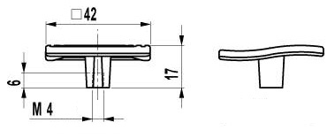 ВЛ FM-064 ручка-кнопка хром глянцевый SALE