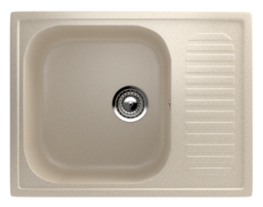 Мойка ULGRAN U-202-328 прямоугольная универсальная бежевый