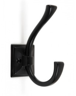 BRD K216BL.8 Крючок GERALD 2-х рожковый черный матовый (заказ)