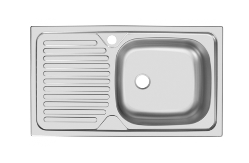 Мойка 760*420*0,8*180 мм прямоугольная универсальная хром
