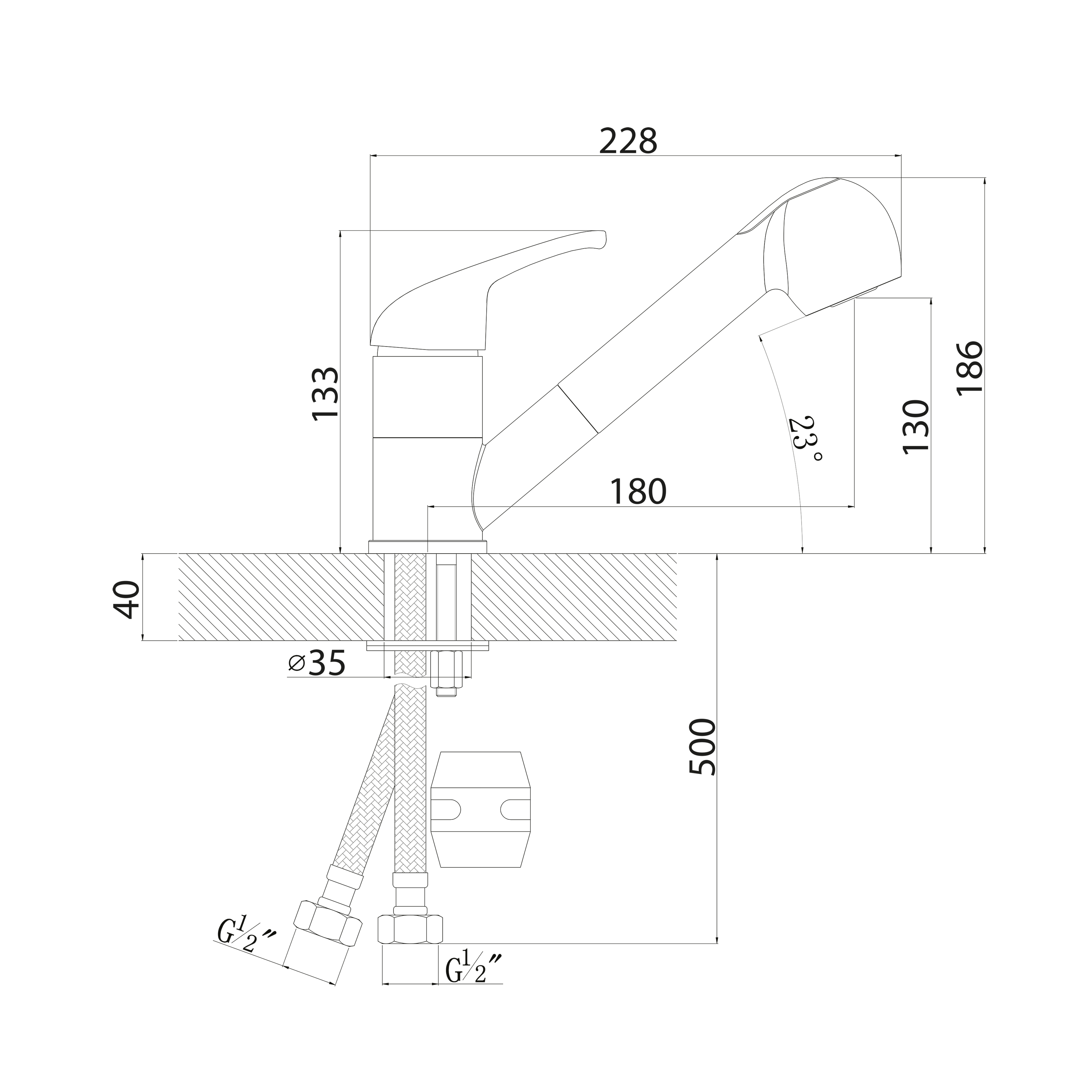 Смеситель FLORENTINA Сигма FL   жасмин (стоп-лист)