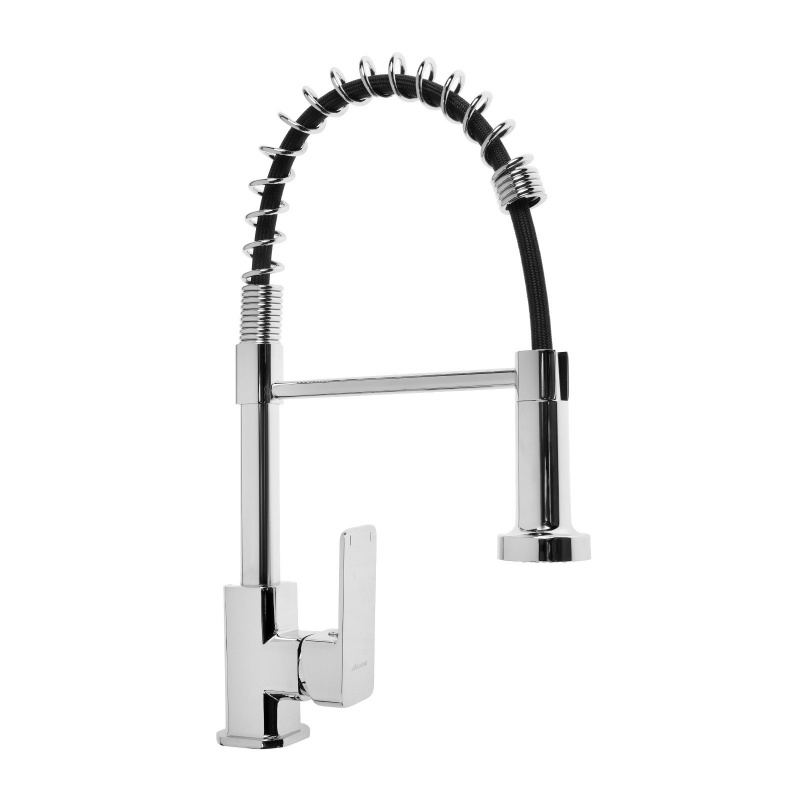 Смеситель Accoona с выдвижной лейкой Черный, Хром, A44126