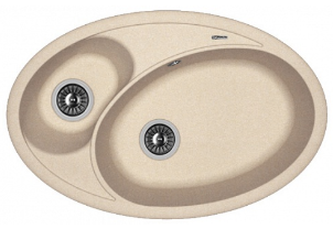 Мойка FLORENTINA Селена 780*510*217  песочный (стоп-лист)