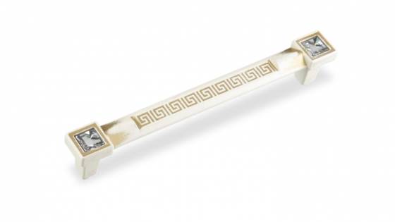 ВЛ FS-125 ручка скоба 160 мм хром глянцевый/кристалл SALE (стоп-лист)