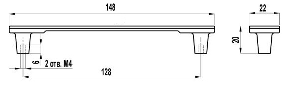 ВЛ FS-1210 ручка скоба 128 мм золотая/черная SALE