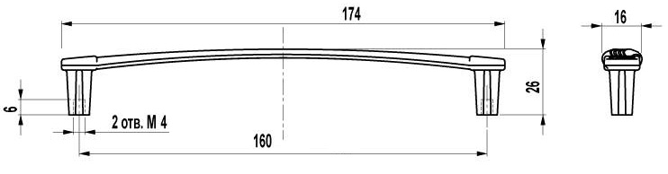 ВЛ FS-127 ручка скоба 160 мм золото SALE