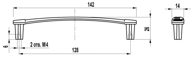 ВЛ FS-127 ручка скоба 160 мм золото SALE