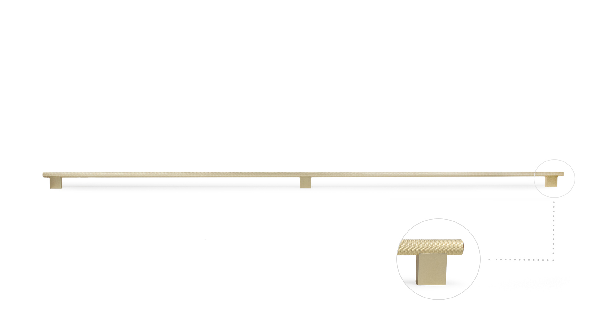 BRD RS325MBSG.5 ручка-скоба 1088 мм AL ROCK золото матовое (заказ) св. продажа