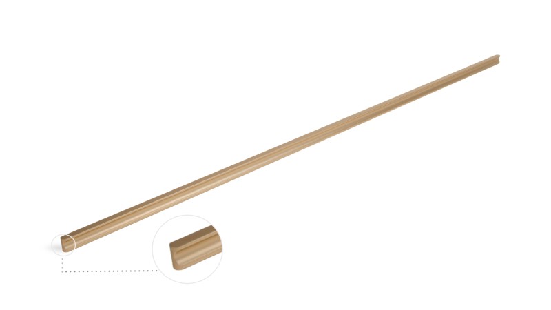 BRD RS065SG.4 ручка-скоба 128 мм VOLNA сатиновое золото (заказ)