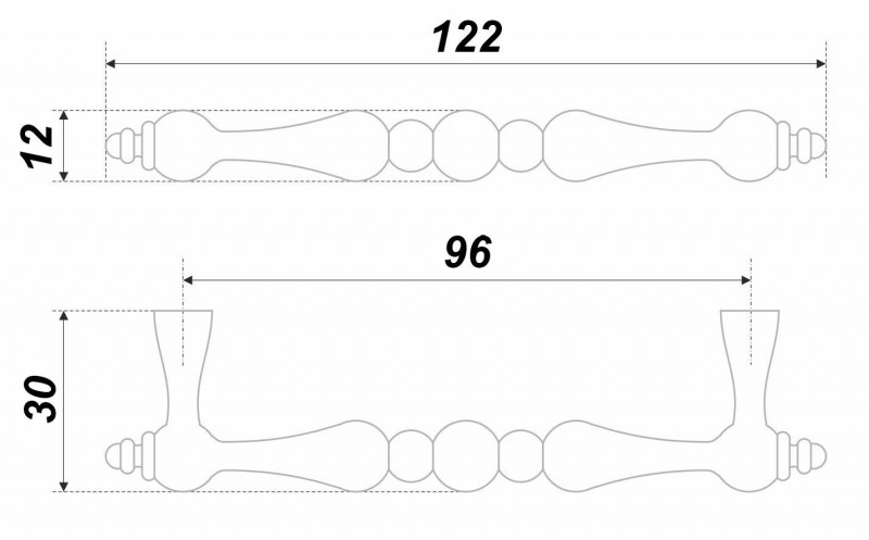 BRD RS440CP.4 ручка-скоба 96 мм UNICA хром полированный (снято)