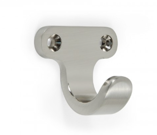 BRD K120BSN.2 Крючок TWIN однорожковый Атласный сатиновый никель (заказ)