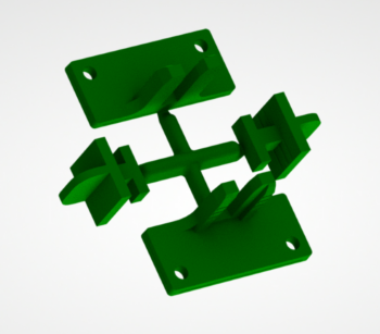 МФС Комплект закрытых заглушек для C-образного профиля (2шт.) серый №13 SALE (стоп-лист)