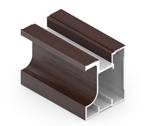 Аристо Вертикальный профиль "FUSION" венге темный (снято) SALE