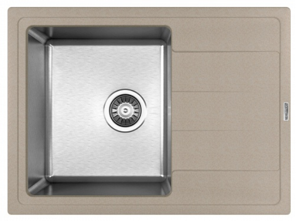 Мойка FLORENTINA Комби 650 песочный SALE