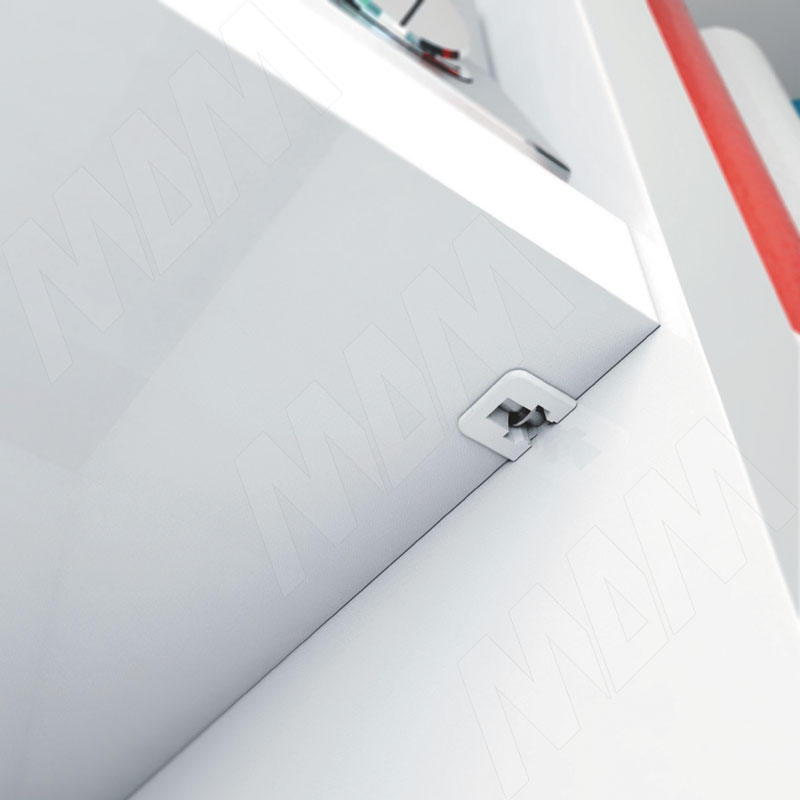 FLIPPER Полкодержатель для деревянных полок с фиксацией, белый (заказ)