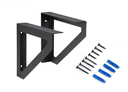 BRD P306BL.4 полкодержатель CORNER Черный (компл. 2 шт)