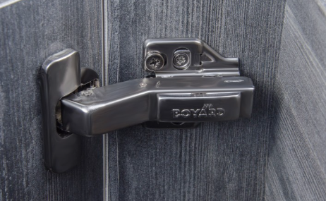 BRD H946C02/BN Петля угловая 45 град. без пружины NEO LINE PUSH черный никель (без планки)