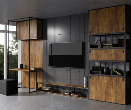 16мм ЛДСП 2750*1830 ЮЛХ 2 группа - Таксония темная (рустик)