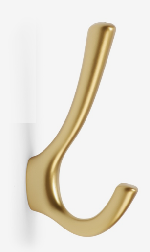 Крючок 2-х рожковый Cappio TKD029 золото матовое