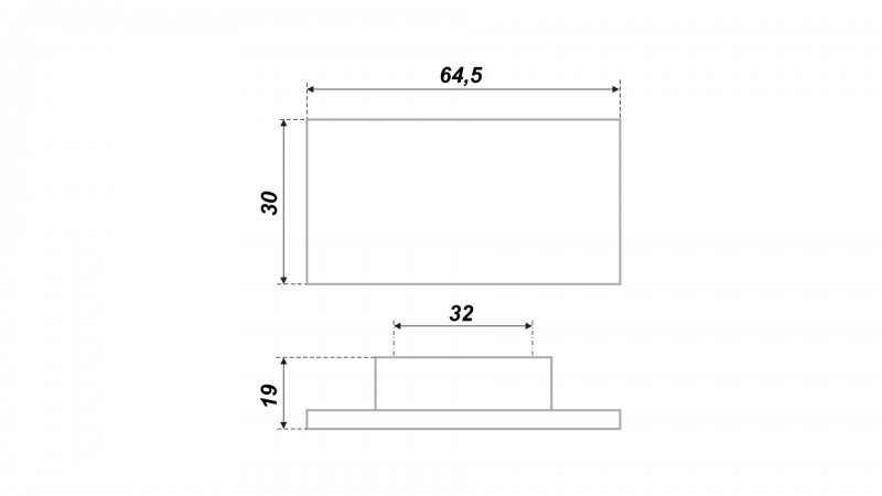 BRD RS073SC.5 ручка-скоба 32мм ПРАКТИК матовый хром (заказ)