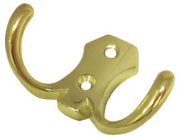 Крючок № 08 2-х рожковый золото