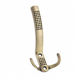 KR 0070 AB Крючок облегченный 3-х рожковый с перфорацией античная бронза  SALE