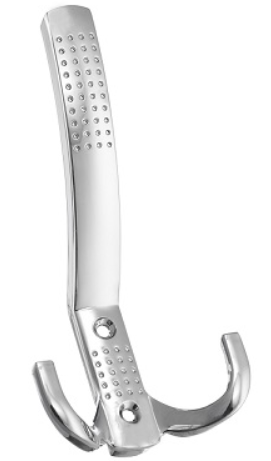 KR 0070 Крючок облегченный 3-х рожковый с перфорацией хром