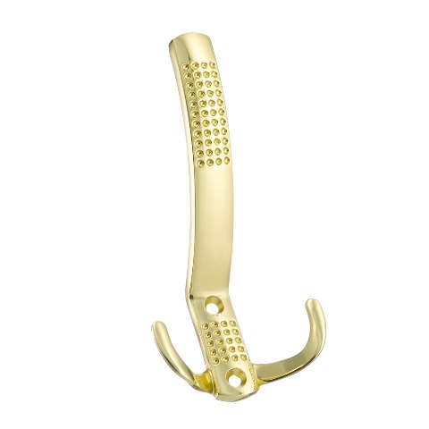 KR 0070 OT Крючок облегченный 3-х рожковый с перфорацией золото