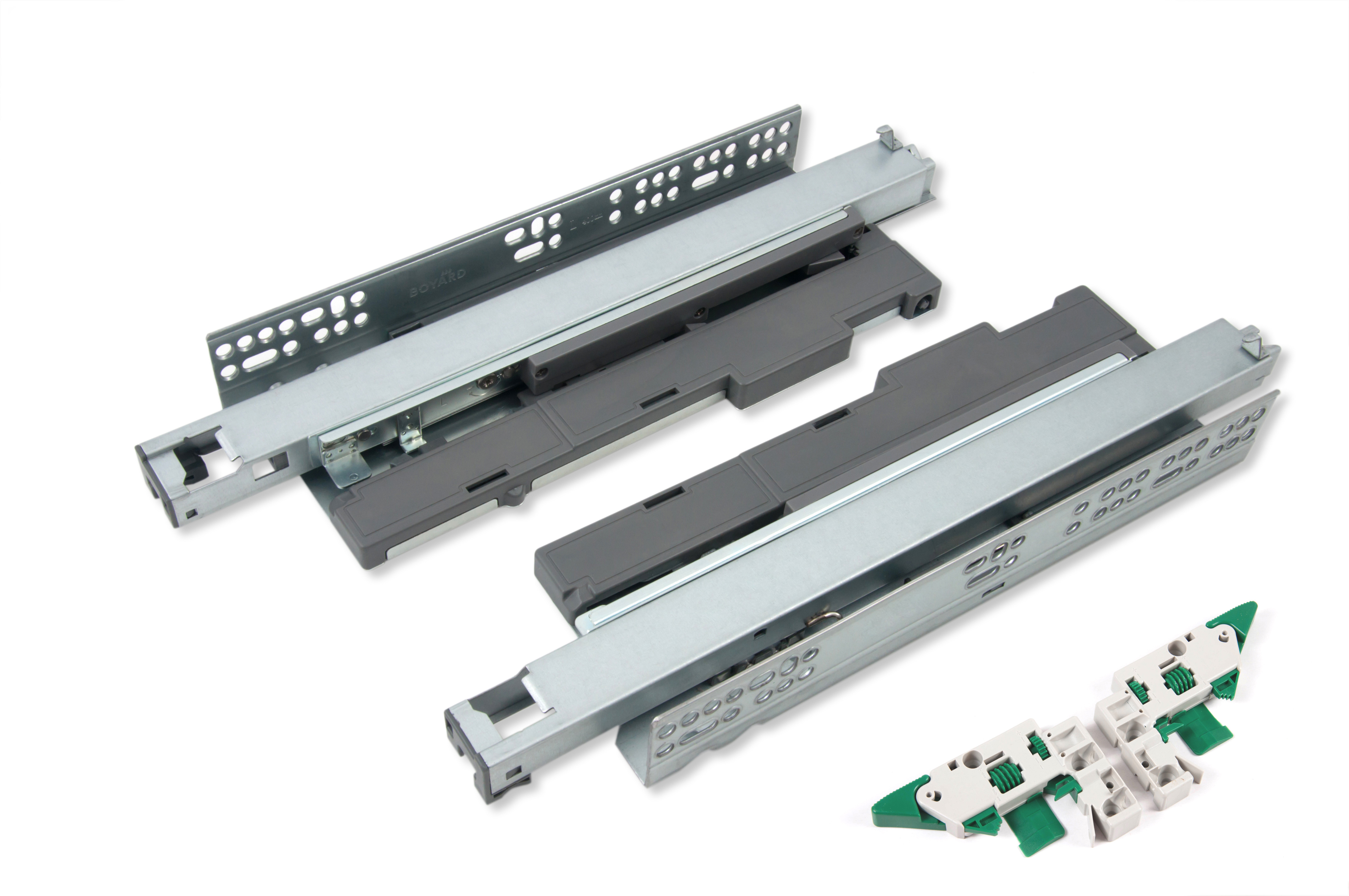 BRD DB8888Zn/ Направляющие cкрытого монтажа B-slide PUSH+SOFT-CLOSING 400, (надвиж.) (снято)