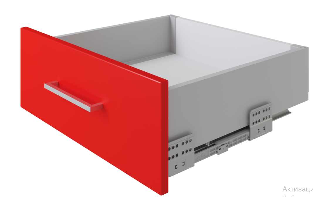 BRD SB19GR.1/350 Комплект СТАРТ 116мм soft-closing (плавное закрывание), серый (снято)