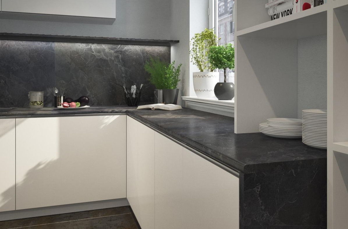 Стеновая панель КЕДР МК 3000*600*4мм 2 группа - Мрамор марквина серый 694/SL