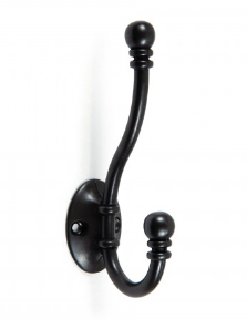 BRD K209ABL.6 Крючок 2-х рожковый Старинный черный (заказ)