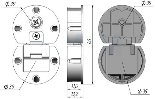 Петля для откидных элементов, бронза SALE (стоп-лист)