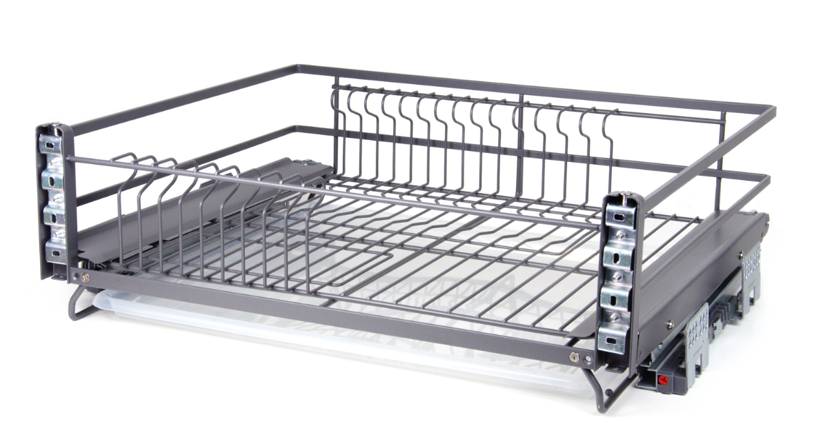 BRD Корзина-сушка выдвижная, одноуровневая MIRA PUSH KRS06/1/4/800 от нажатия (заказ) св. продажа