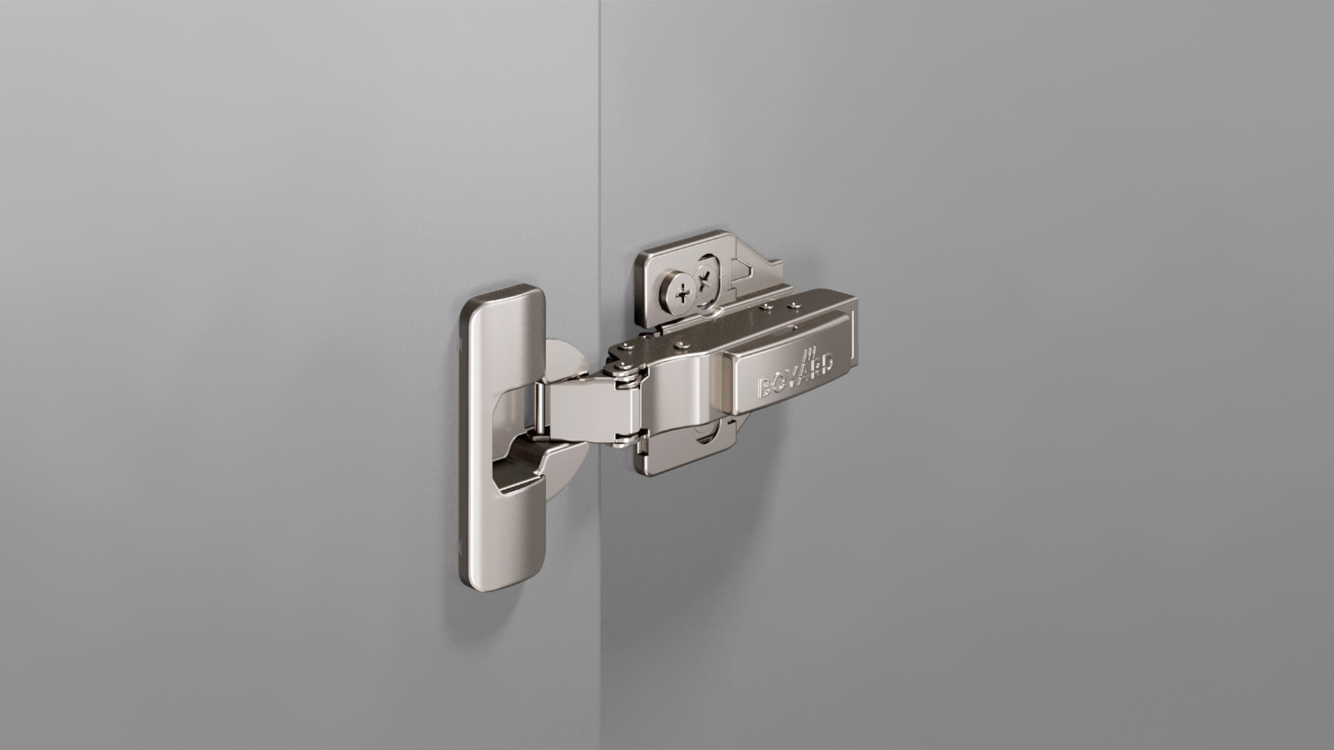 BRD H801A02 Петля накладная EVO 90 град с дов, шнековая регулировка (без планки)