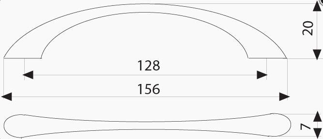 МФ 8211 ручка скоба 128 мм хром SALE