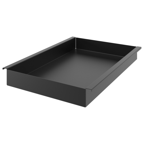 Лоток подвесной H.80мм, L.680мм,  отделка черный бархат (матовый) (заказ)