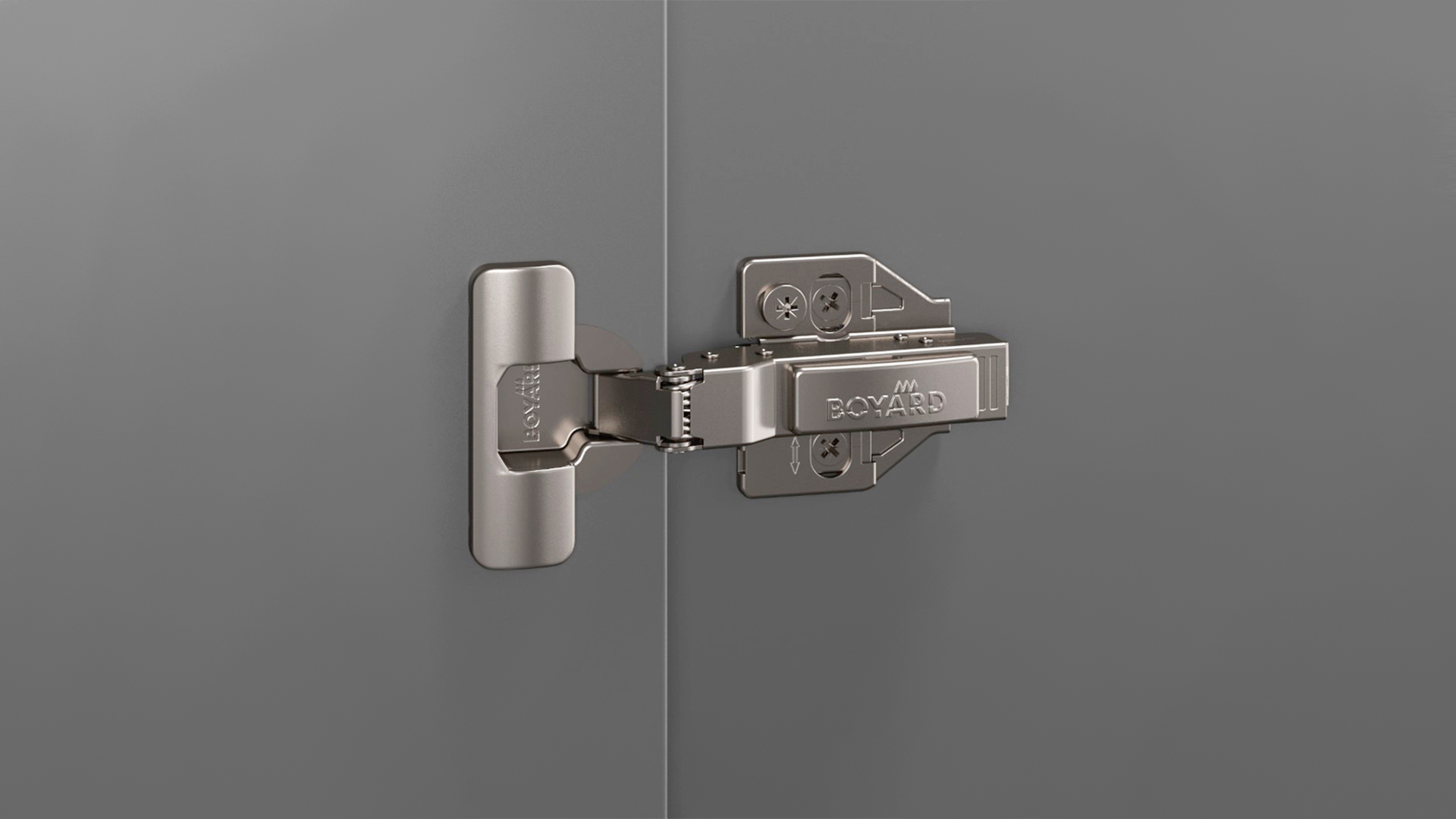 BRD H801B02 Петля полунакладная EVO 90 град с дов, шнековая регулировка (без планки)