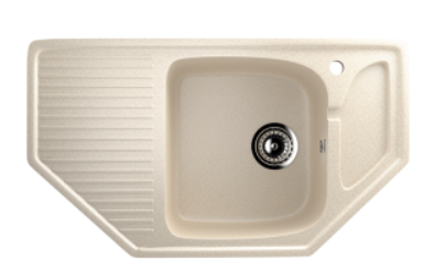 Мойка ULGRAN U-109-328 трапеция  бежевый