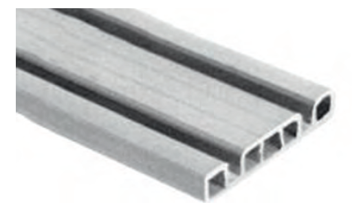 Направляющая сдвоенная белая 3м SALE