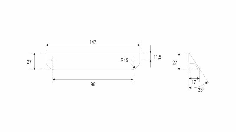 BRD RS156SG.3/96 ручка-скоба 96 мм TICK сатиновое золото