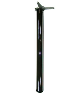 Опоры для столов и барных стоек  h 1100 d 60 боковое крепление черный хром